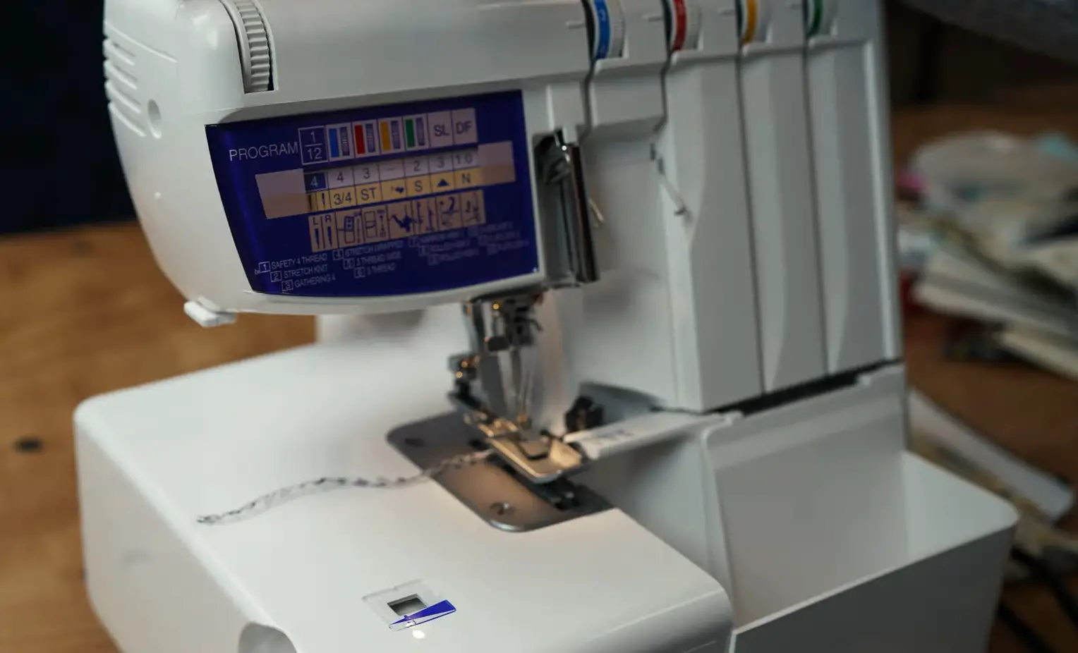 a serger sewing machine